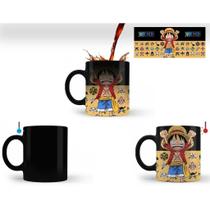 Caneca Mágica One Piece Monkey D. Luffy Porcelana Personalizada Xícara Geek Meme Presente 325 ml