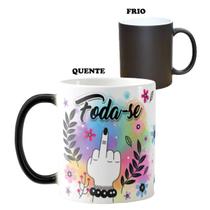 Caneca Mágica Presente Divertido Personalizado - Foda-se