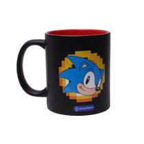 Caneca Mágica Sonic Zona Criativa Videogame Sega Licenciado Xicara Porcelana Café Chá Cor:PretoNome do Desenho:Sonic Caneca Mágica Sonic Zona Criativa Videogame Sega Licenciado Xicara Porcelana Café Chá Cor:PretoNome do Desenho:Sonic