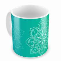 Caneca Mandala de Porcelana com Capacidade de 325ml - Modelo 1 Caneca Mandala de Porcelana com Capacidade de 325ml - Modelo 1