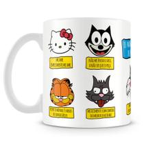 Caneca Mandamentos de um Gato - Porcelana Personalizada Caneca Mandamentos de um Gato - Porcelana Personalizada