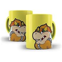 Caneca Mario Bros - Bowser xicara cafe personalizada presente amigo amiga dia dos pais mães