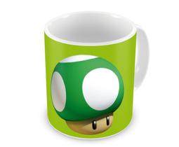 Caneca Mario Bros Cogumelo 1 UP