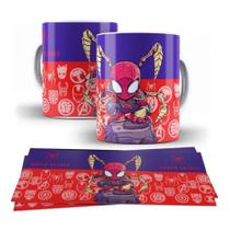 Caneca Marvel Homem Aranha Spider Man Chibi