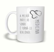 Caneca medicina 325ml Caneca Branca Personalizada Curso Medicina Caneca medicina 325ml Caneca Branca Personalizada Curso Medicina