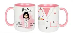 Caneca Medicina Presente Médico Jaleco - 325ml porcelana