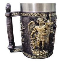 Caneca Medieval Artesanal Anjo Geek 3D em Resina Copo em Aço Inox Grande Térmico 600ML Caneca Medieval Artesanal Anjo Geek 3D em Resina Copo em Aço Inox Grande Térmico 600ML