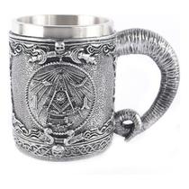 Caneca Medieval Artesanal Compasso Maçon Geek 3D em Resina Copo em Aço Inox Grande Térmico Chopp Ce Caneca Medieval Artesanal Compasso Maçon Geek 3D em Resina Copo em Aço Inox Grande Térmico Chopp Ce