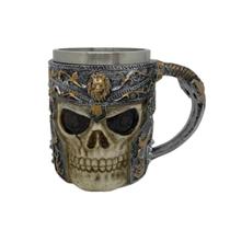 Caneca Medieval Viking Para Chopp em Aço Inox 400ml