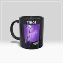 Caneca Medo Divertida mente 2 - Preta