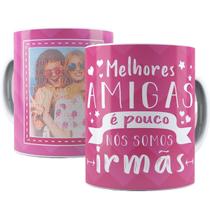 Caneca melhor amigas com foto personalizada presente