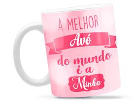 Caneca Melhor Avó Divertida Porcelana Xícara 325ml + Caixa Presente