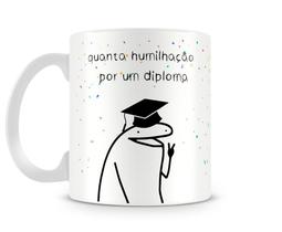 Caneca meme boneco palito diploma