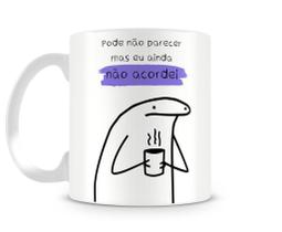 Caneca meme boneco palito flork ainda não acordei