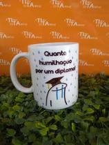 Caneca meme diploma