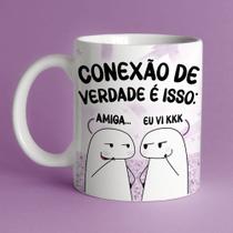 Caneca Meme Flork Conexão de Verdade É Isso