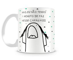 Caneca meme flork socorro não tenho um minuto de paz Caneca meme flork socorro não tenho um minuto de paz