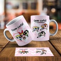 Caneca Menina Super Poderosa com café e sem café