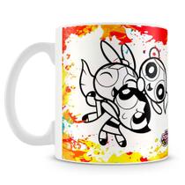 Caneca Meninas Super Poderosas para Colorir - Mod. 4 - Personalizável em Cerâmica