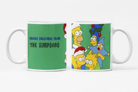 Caneca Merry Christmas dos Simpsons