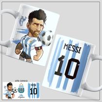 Caneca messi porcelana Caneca messi porcelana