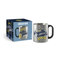 Caneca Metal Inox Brasfoot 300ml - Melhor Pai do Mundo Caneca Metal Inox Brasfoot 300ml - Melhor Pai do Mundo