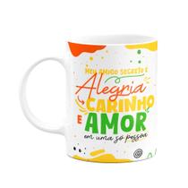 Caneca - Meu amigo secreto - É Alegria, carinho e amor