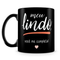 Caneca Meu Lindo - Caneca Cilíndrica de Cerâmica 330ml para Presentes