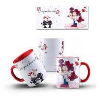 Caneca Mickey e Minnie COM SEU NOME Vermelha Vários Modelos Caneca Mickey e Minnie COM SEU NOME Vermelha Vários Modelos