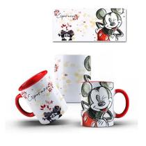 Caneca Mickey e Minnie COM SEU NOME Vermelha Vários Modelos Caneca Mickey e Minnie COM SEU NOME Vermelha Vários Modelos