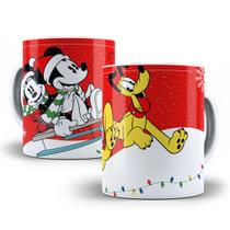Caneca Mickey e Minnie Natal Personalizada Modelo 6
