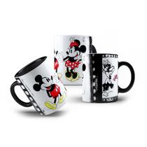 Caneca Mickey e Minnie's Namorados Amor Coração Love 325mL