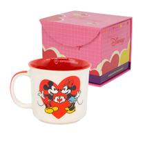 Caneca Mickey & Minnie Namorados Disney Licenciado Zona Criativa Cerâmica Tom Personalizada Presente