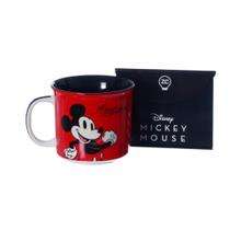 Caneca Mickey Mouse Disney Zona Criativa Cerâmica Tom Xicara 350ml Colecionador Presente Licenciado Cor:Vermelho