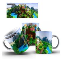 Caneca Minecraft Mundo Aberto - Mega Oferta! Porcelana Personalizada Xícara Geek Meme Presente 325 m