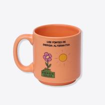 Caneca mini tina 100ml garfield energia do cafe