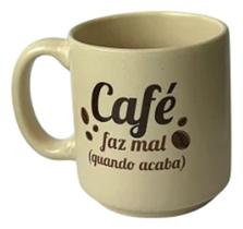 Caneca Mini Tina Cafe Faz Mal Quando Acaba 100ml Caneca Mini Tina Cafe Faz Mal Quando Acaba 100ml