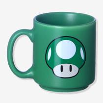 Caneca Mini Tina Cogumelo 1Up Verde Oficial Nintendo Caneca Mini Tina Cogumelo 1Up Verde Oficial Nintendo