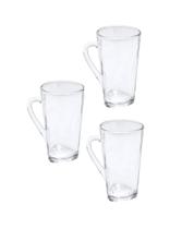 Caneca Minimalista Kit Com 3 Unidades em Vidro Caneca Minimalista Kit Com 3 Unidades em Vidro