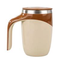 Caneca Misturadora Automática Elétrica Pilha Mixer Café 380ml Cor:Marrom