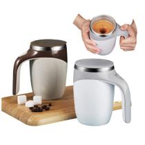 Caneca Misturadora Mixer Automática Portátil 350ml Café Leite Achocolatado com Tampa Antivazamento