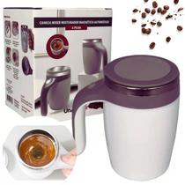 Caneca Mixer Automática Elétrica Inox Misturador de Sucos Leite Shake Chá Café a Pilha 380ml - Wincy