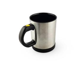 Caneca Mixer Automático Mistura Sozinha 400ML Com Alça e Tampa Metal e Plástico Para Café Achocolatado. - Negócio de Gênio