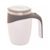 Caneca Mixer de Aço Inox C/ Tampa Branca 440ml 2899 Lyor