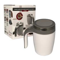Caneca Mixer Inox Automática Elétrica Misturador 380ml Ideal Café Chá Shake