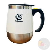 Caneca Mixer Misturador Inox Automática 400ml Copo Térmico Mixer de Bebidas Café Suco Shake