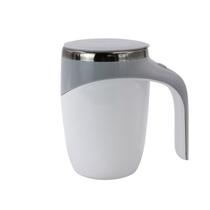 Caneca Mixer Misturadora Magnetica Copo Termico 380 ml Com Tampa A Pilha Cor:Branco