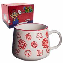 Caneca Moma 500mL Super Mario Original Licenciada Nintendo, Zona Criativa, Xícara Em Cerâmica