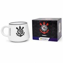 Caneca Moma Corinthians 500ml Cerâmica Relevo Timão Futebol Café Leite Pai Amigo Presente