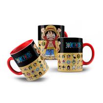 Caneca Monkey D. Luffy One Piece Anime Bando do Chapéu